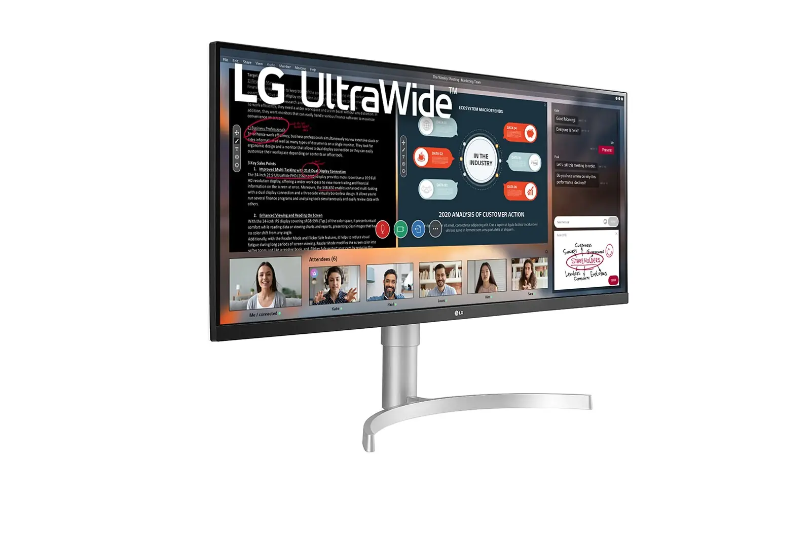 Ecran LG 34" Led 34Wn650