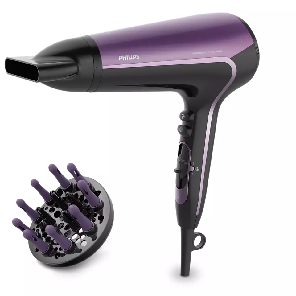 Seche Cheveux Philips Violet Noir 2200 W Bhd18400