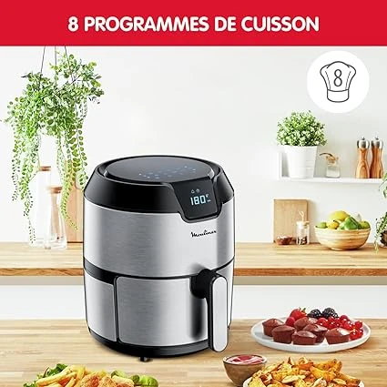 Friteuse sans huile Moulinex Easy Fry Deluxe XL + gril 4,2L EZ401D10