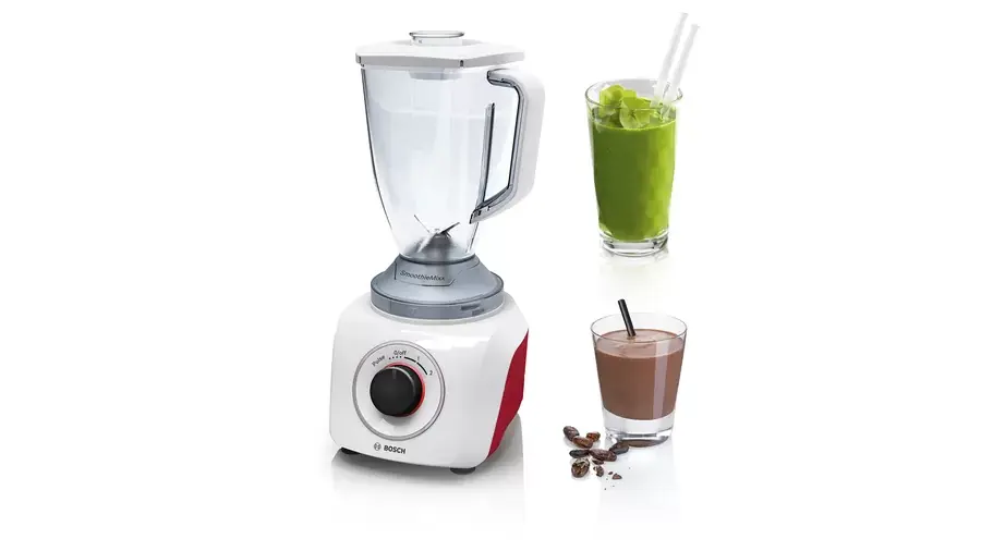 Blender Bosch 2.4L 500W Blanc rouge Mmb21P0R