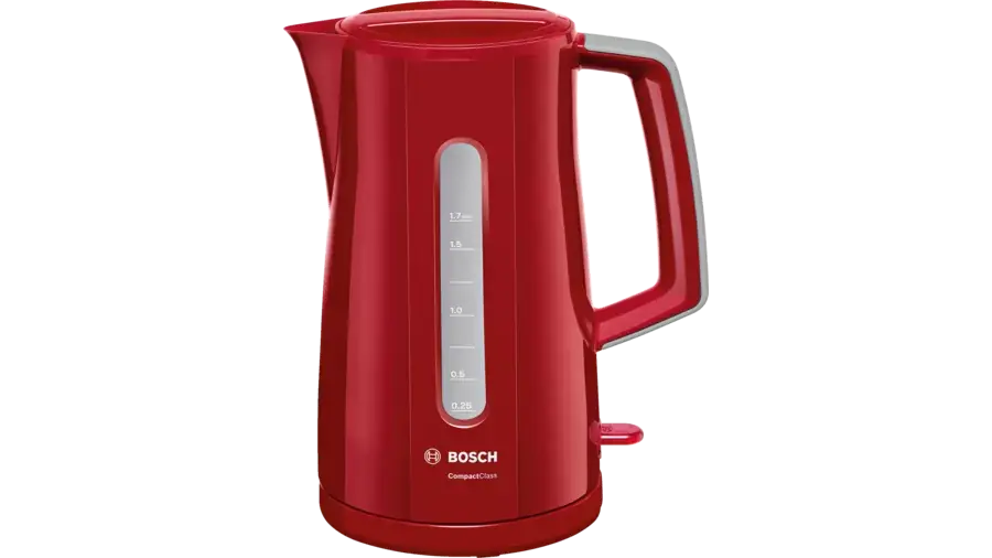 Bouilloire Bosch Compact class  1.7Lt2400W En Acier Inoxydable Sans Fil  Rouge   Twk3A014