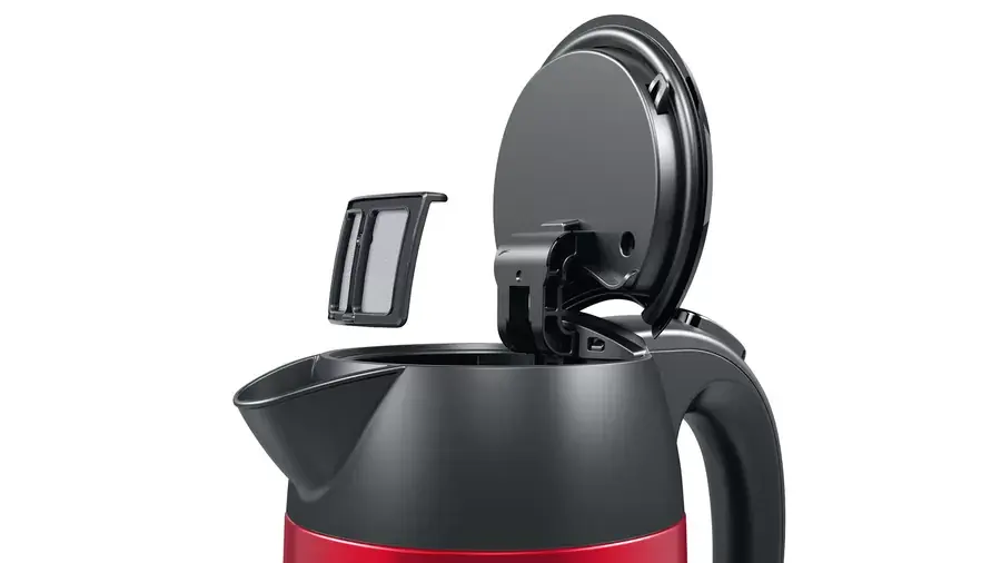 Bouilloire Bosch Designline 1.7Litre 2400W  En Acier Inoxydable Sans Fil Rouge   Twk3P424