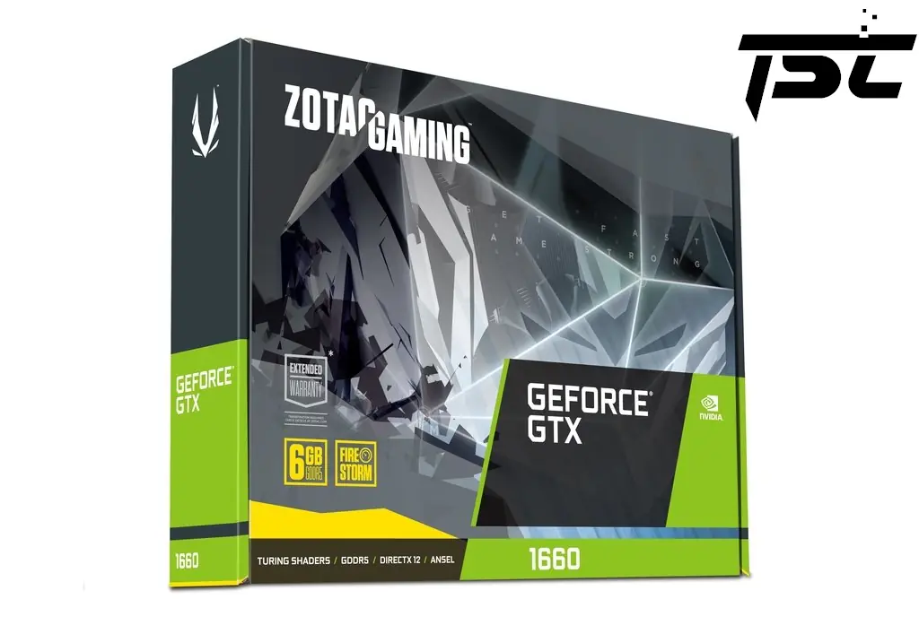 Carte Graphique Zotac Gtx 1660 Twin Fan  6Go Hdmi Dp