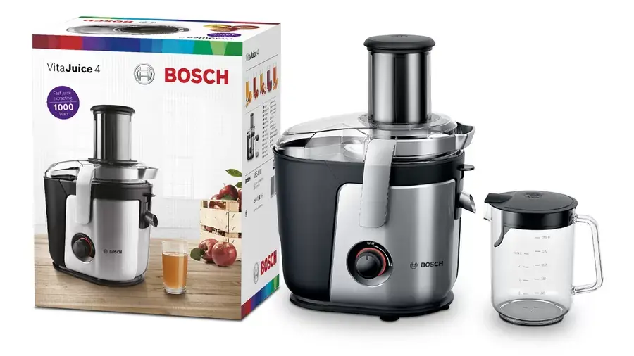 Centrifugeuse Bosch 3Lt1000W Xxl 84Mm  Silver noir Mes4000