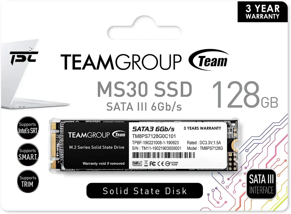 Disque Dur Ssd M2 Team Group 256Go