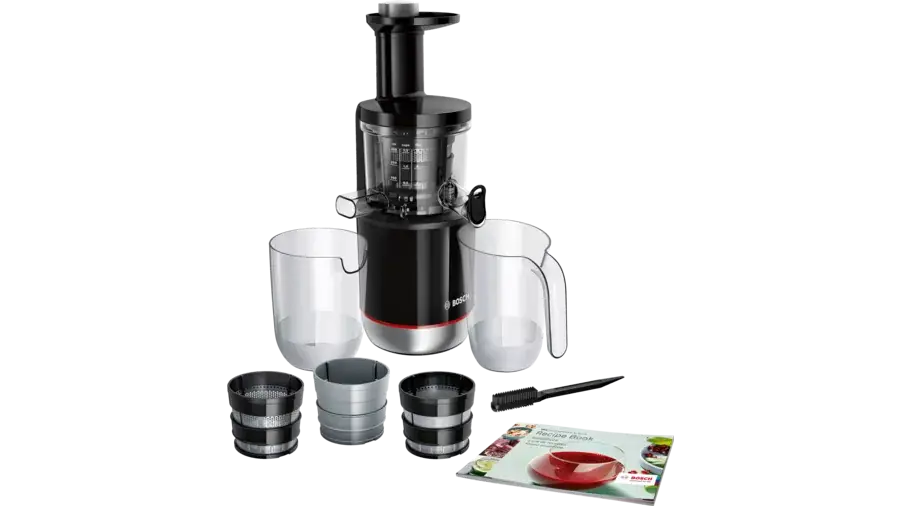 Extracteur Bosch 1Lt 150W 3Filteres Extraction Lente 55Tmin  Noir inox Mesm731M