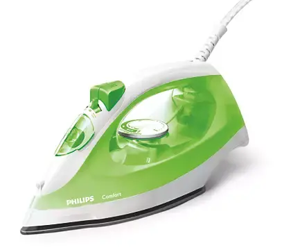 Fer A Repasser Philips Semelle Antiadhésive Anticalcaire Vert 2000W 220Ml   Gc143476