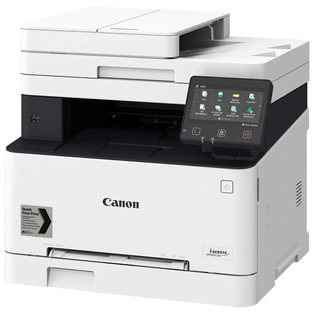 Imprimante A4 Multifonction Canon Laser Couleur  21Ppm  3En1  Wi Fi  Recto Verso   Mf 643Cdw