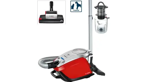 [P124] Aspirateur Bosch Rouge Sans Sac Litre 800W   Bgs5335