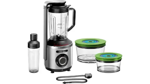 [P147] Blender Bosch En Verre Vitamaxx  1.5L1000W Inox   Mmbv625M