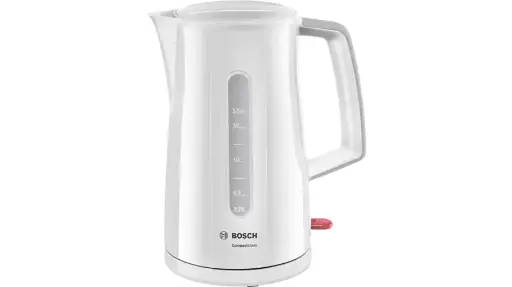 [P154] Bouilloire Bosch Compact class  1.7Lt2400W En Acier Inoxydable Sans Fil  Blanc  Twk3A011