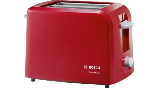 [P295] Grille Pain Bosch Pm 2U Centrage 980W  Rougegris Clair   Tat3A014