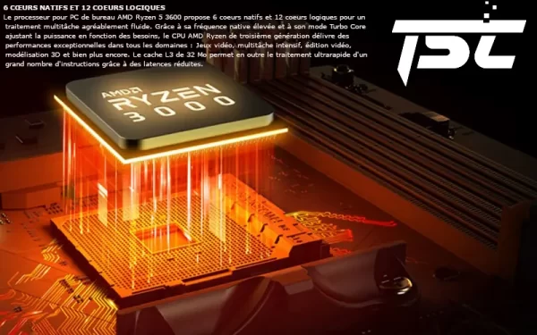 Processeur CPU RYZEN 5 3600 TRADE SOOLUTIONS COMPANY